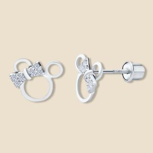 14k Solid gold Mouse earrings | Mouse stud earrings | Real Gold Stud earrings |